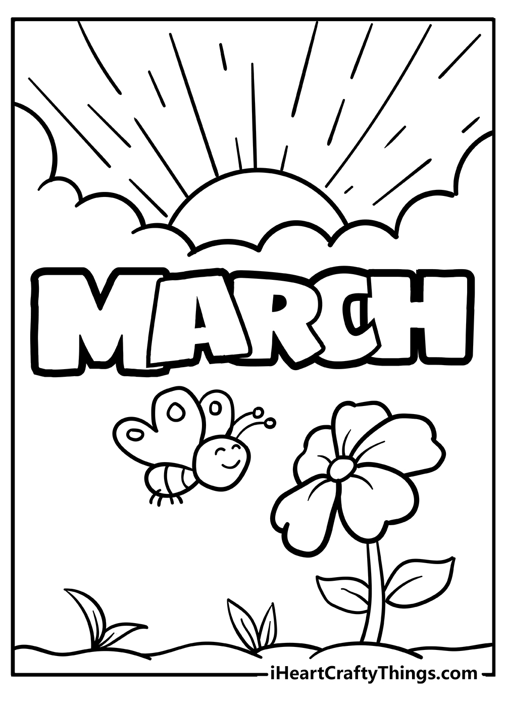 March Coloring Pages Free Printable 5