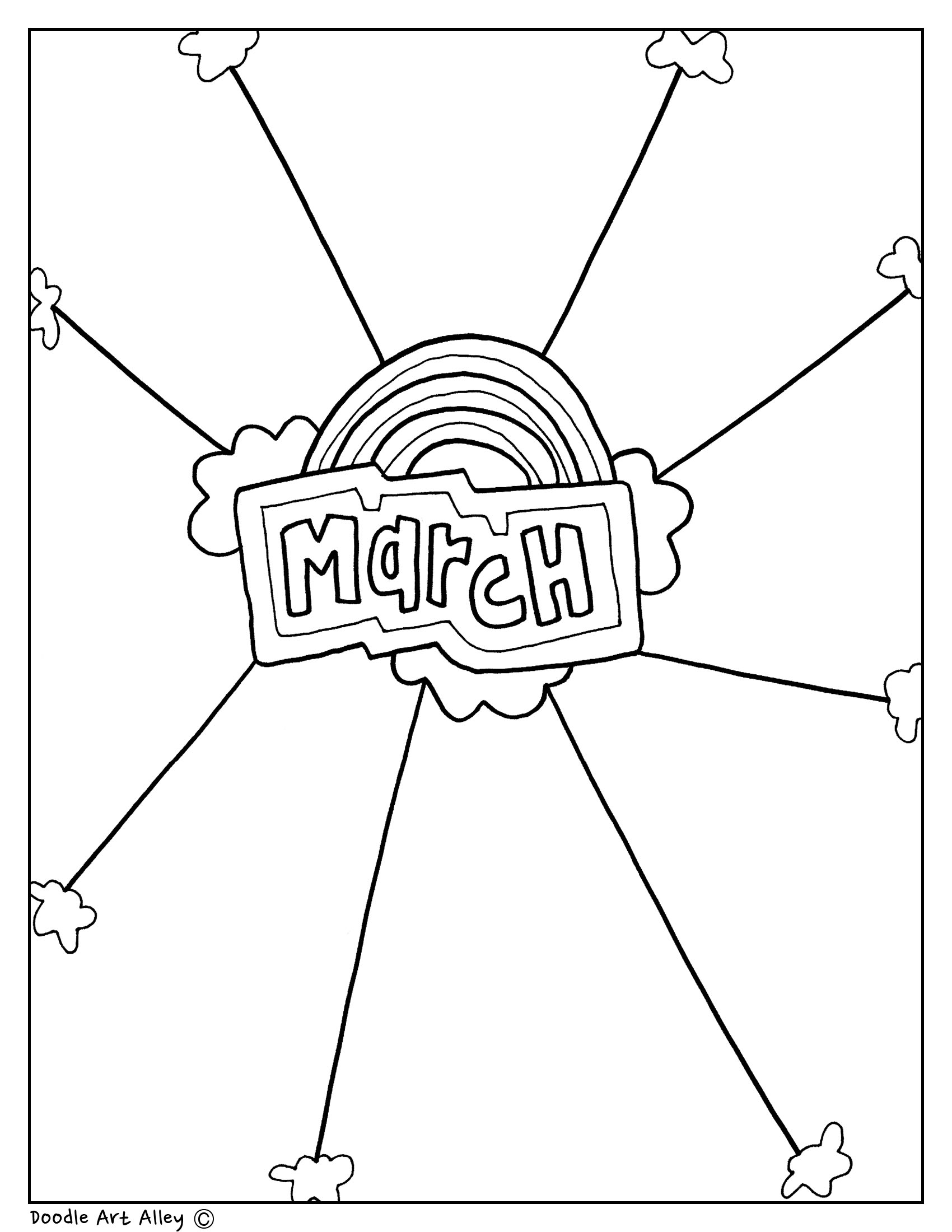 March Coloring Pages Free Printable 6