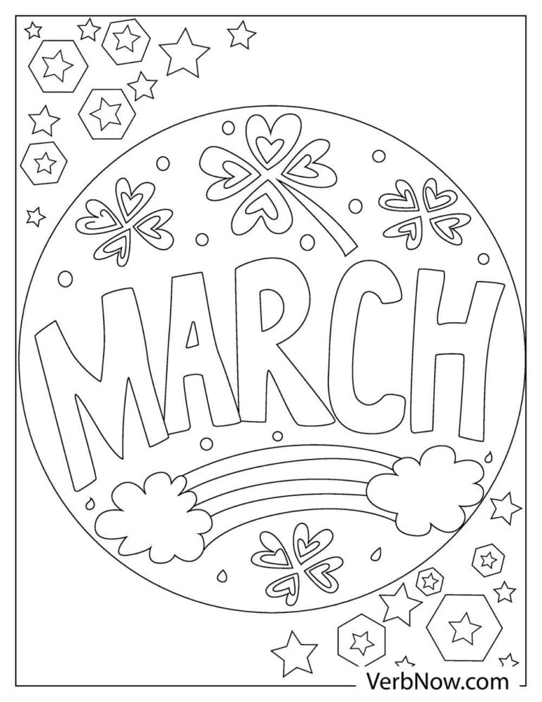 March Coloring Pages Free Printable 9
