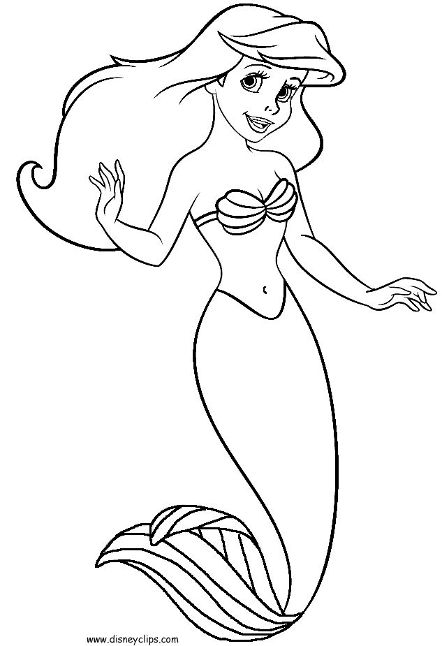 Mermaid Coloring Pages Free Printable 105