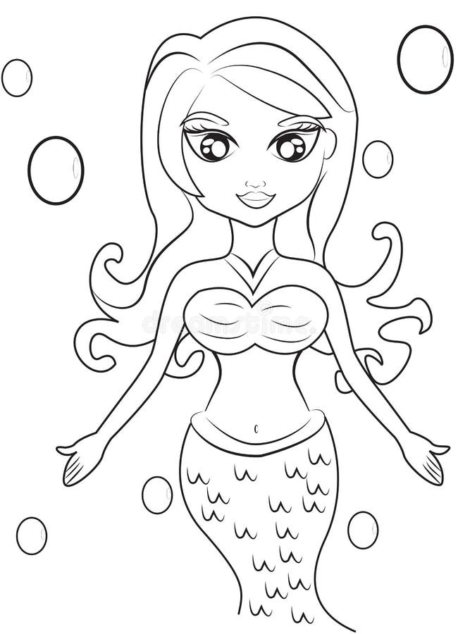 Mermaid Coloring Pages Free Printable 106