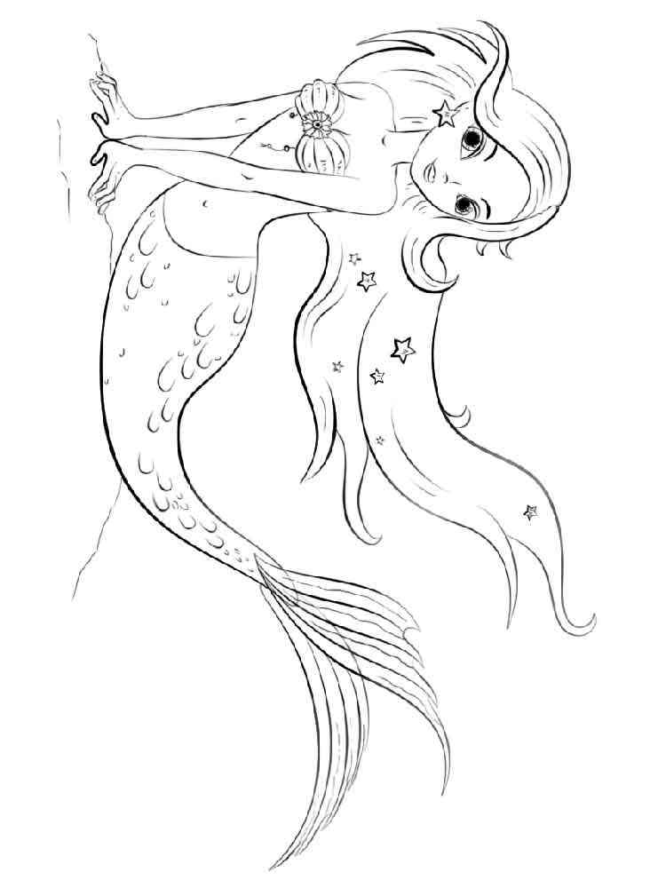 Mermaid Coloring Pages Free Printable 112