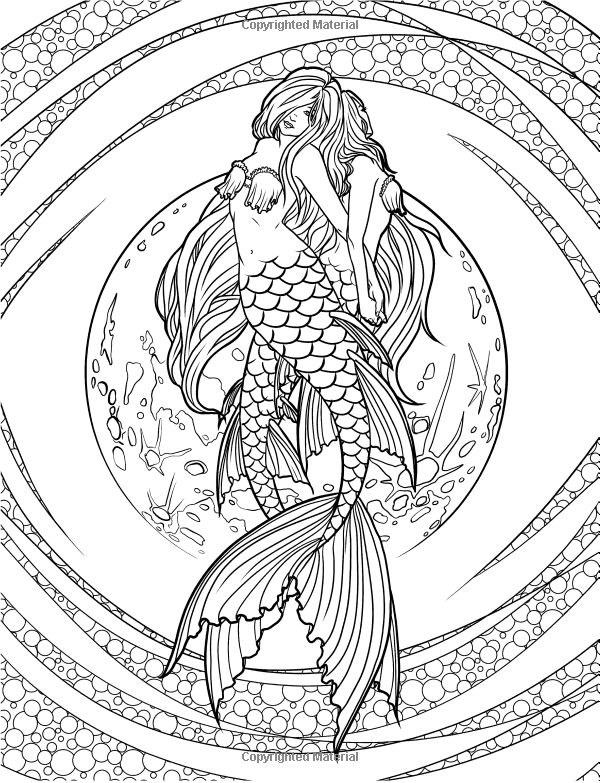 Mermaid Coloring Pages Free Printable 12