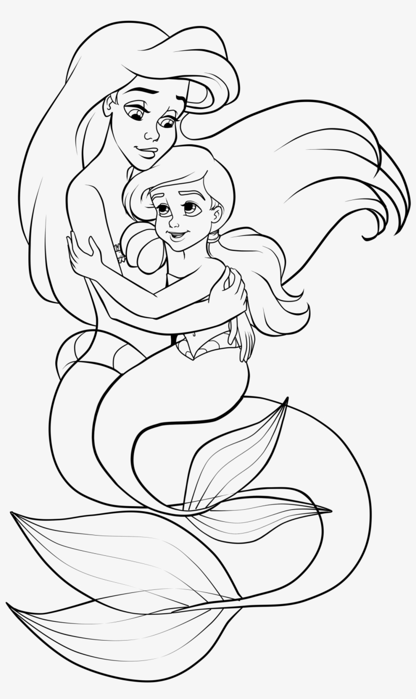 Mermaid Coloring Pages Free Printable 125
