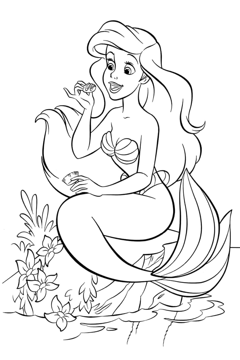 Mermaid Coloring Pages Free Printable 128