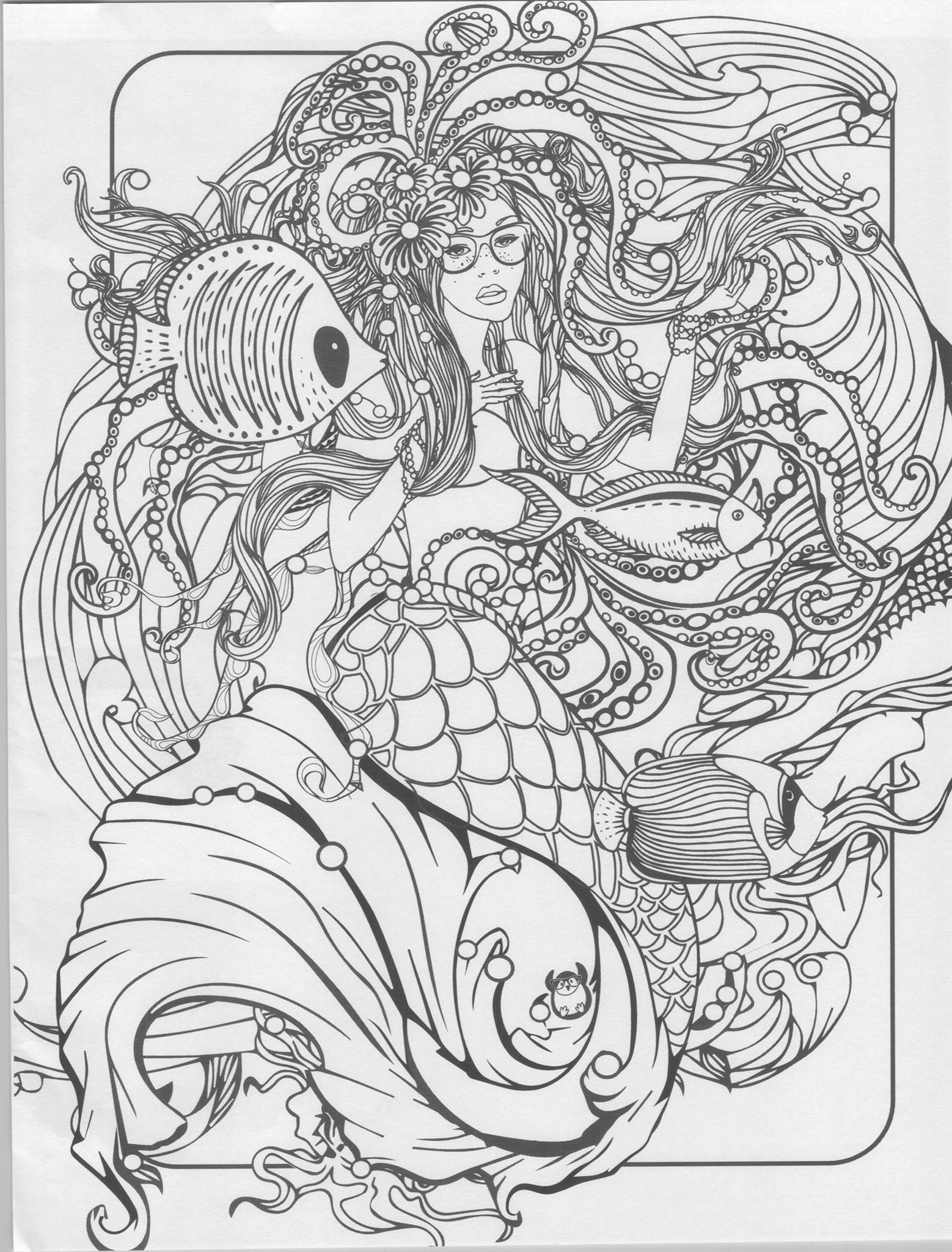 Mermaid Coloring Pages Free Printable 133