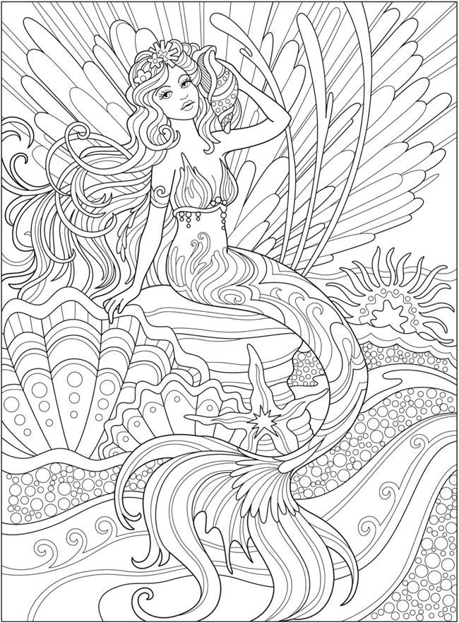 Mermaid Coloring Pages Free Printable 155