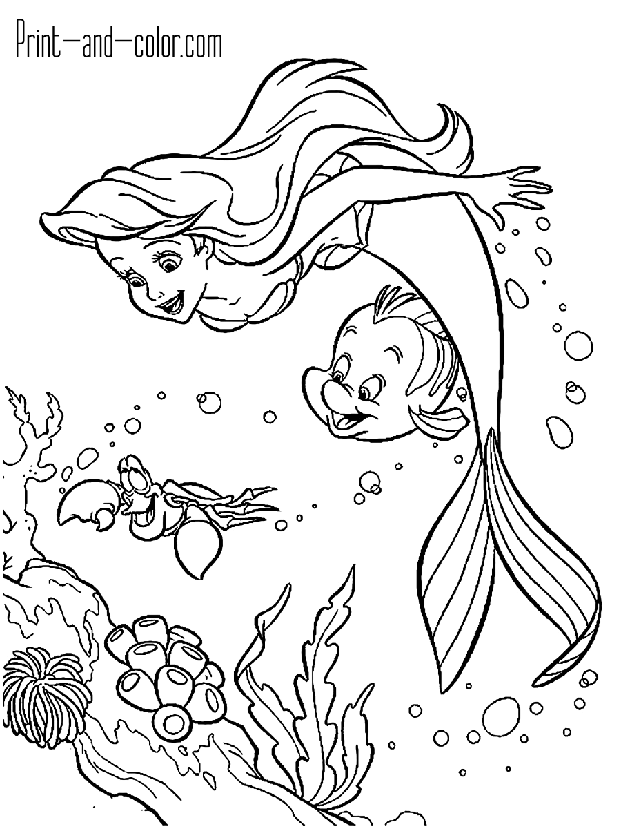 Mermaid Coloring Pages Free Printable 26