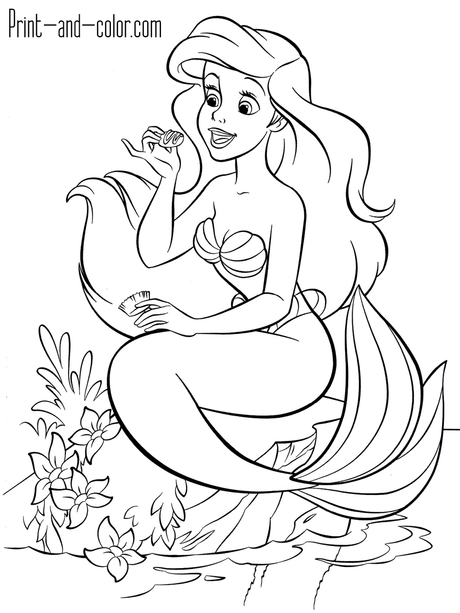 Mermaid Coloring Pages Free Printable 29