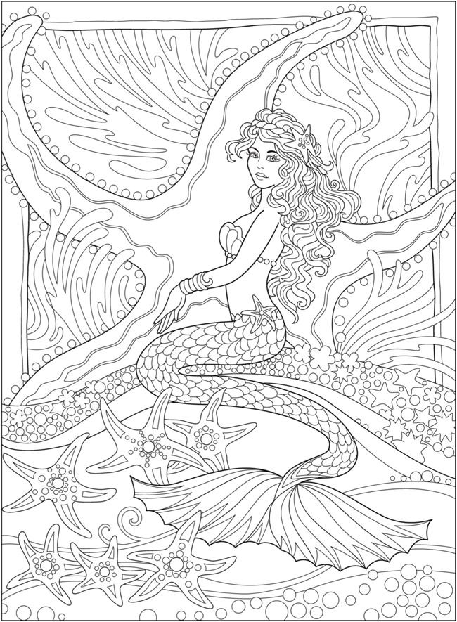 Mermaid Coloring Pages Free Printable 34