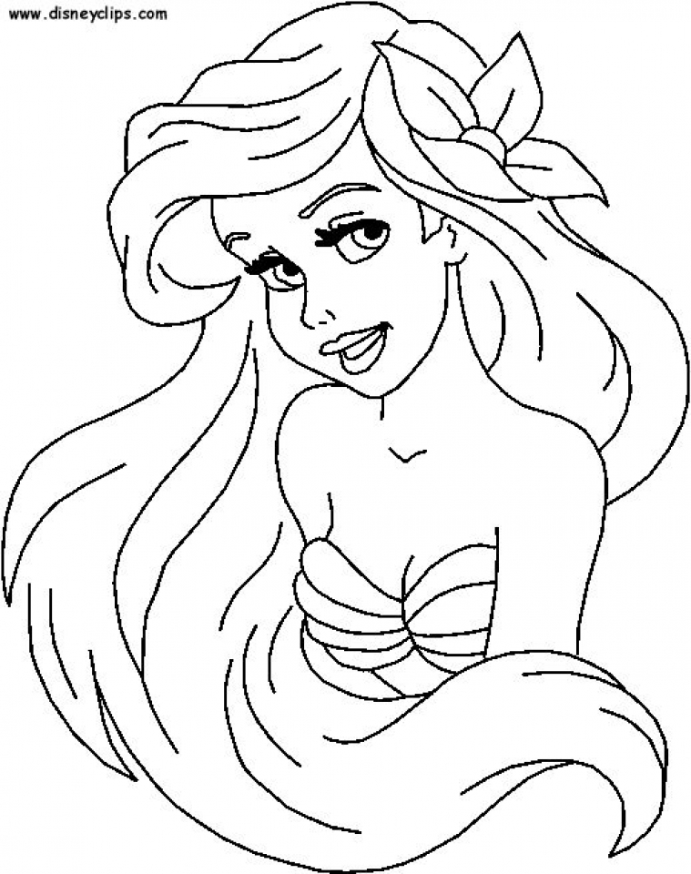 Mermaid Coloring Pages Free Printable 36