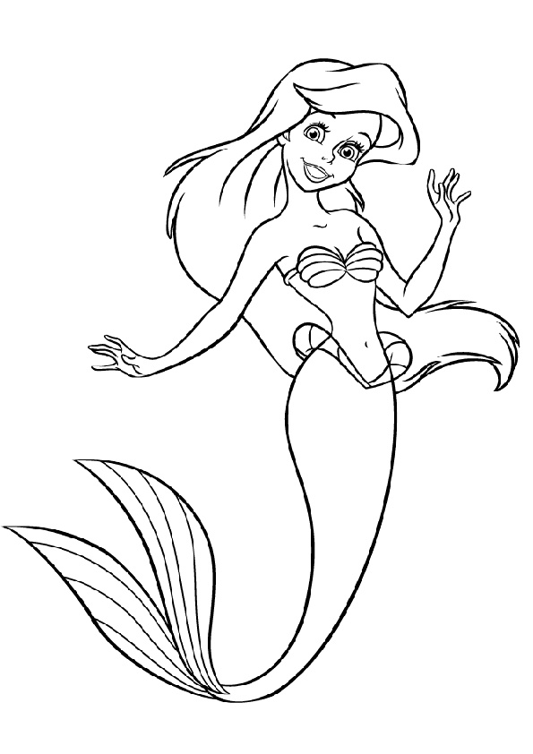 Mermaid Coloring Pages Free Printable 37