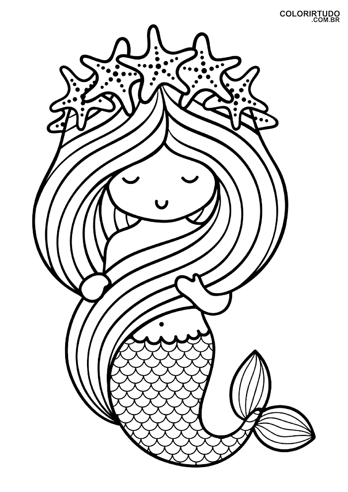 Mermaid Coloring Pages Free Printable 46