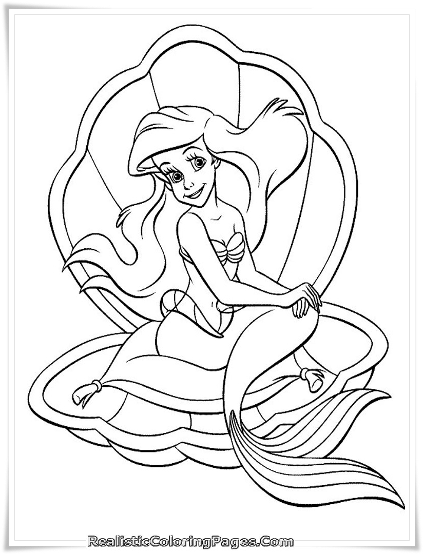Mermaid Coloring Pages Free Printable 49