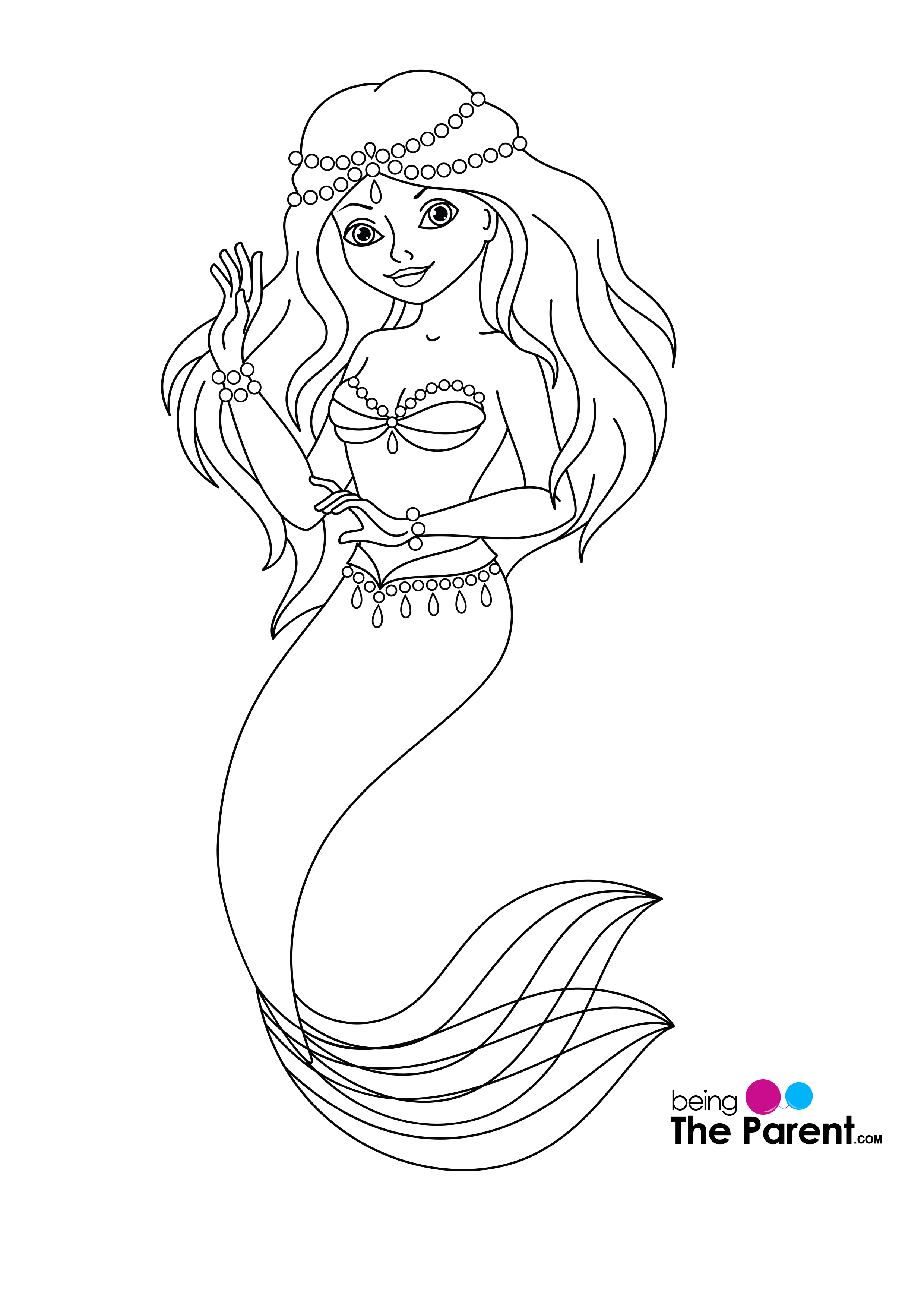 Mermaid Coloring Pages Free Printable 57