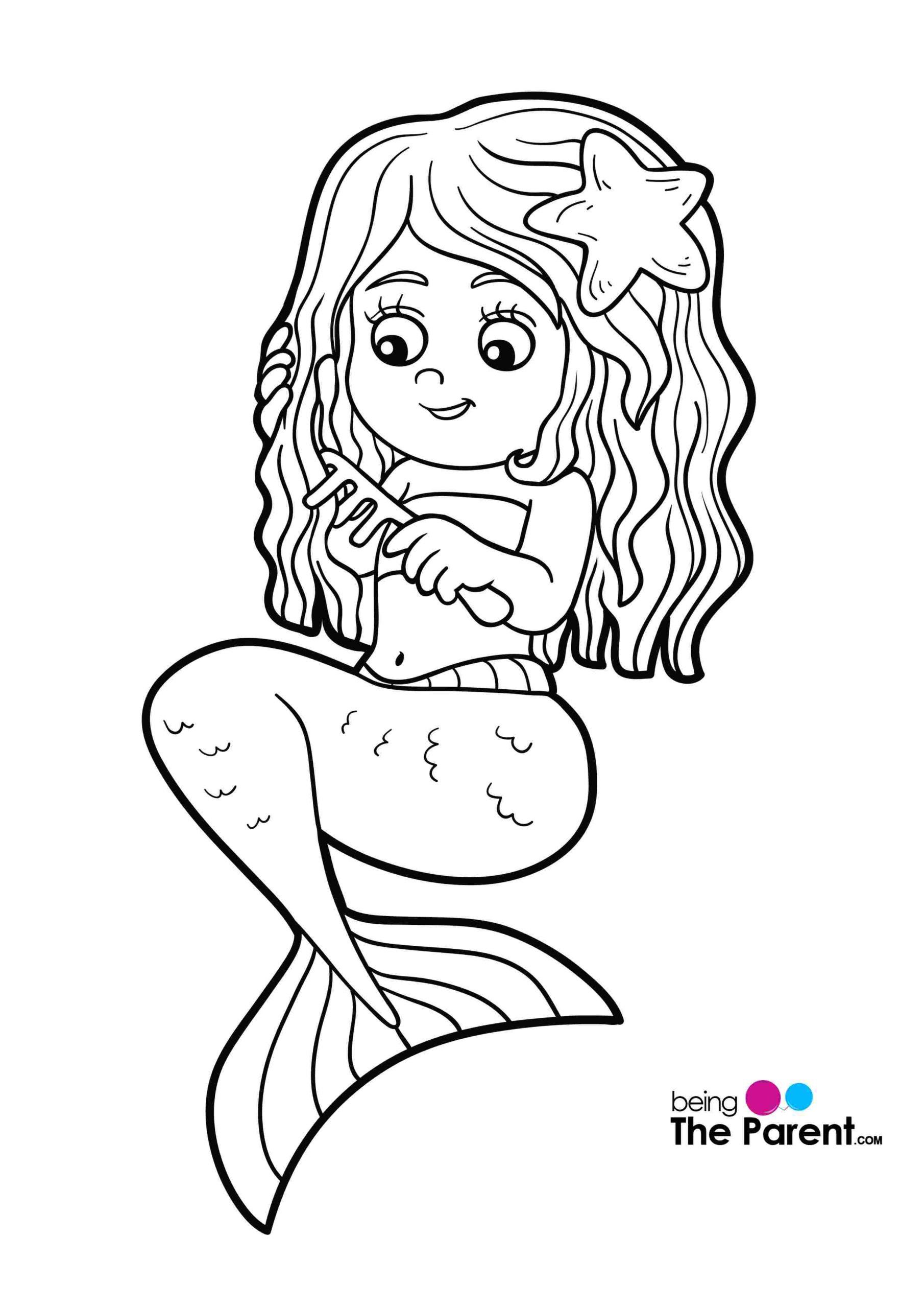 Mermaid Coloring Pages Free Printable 59