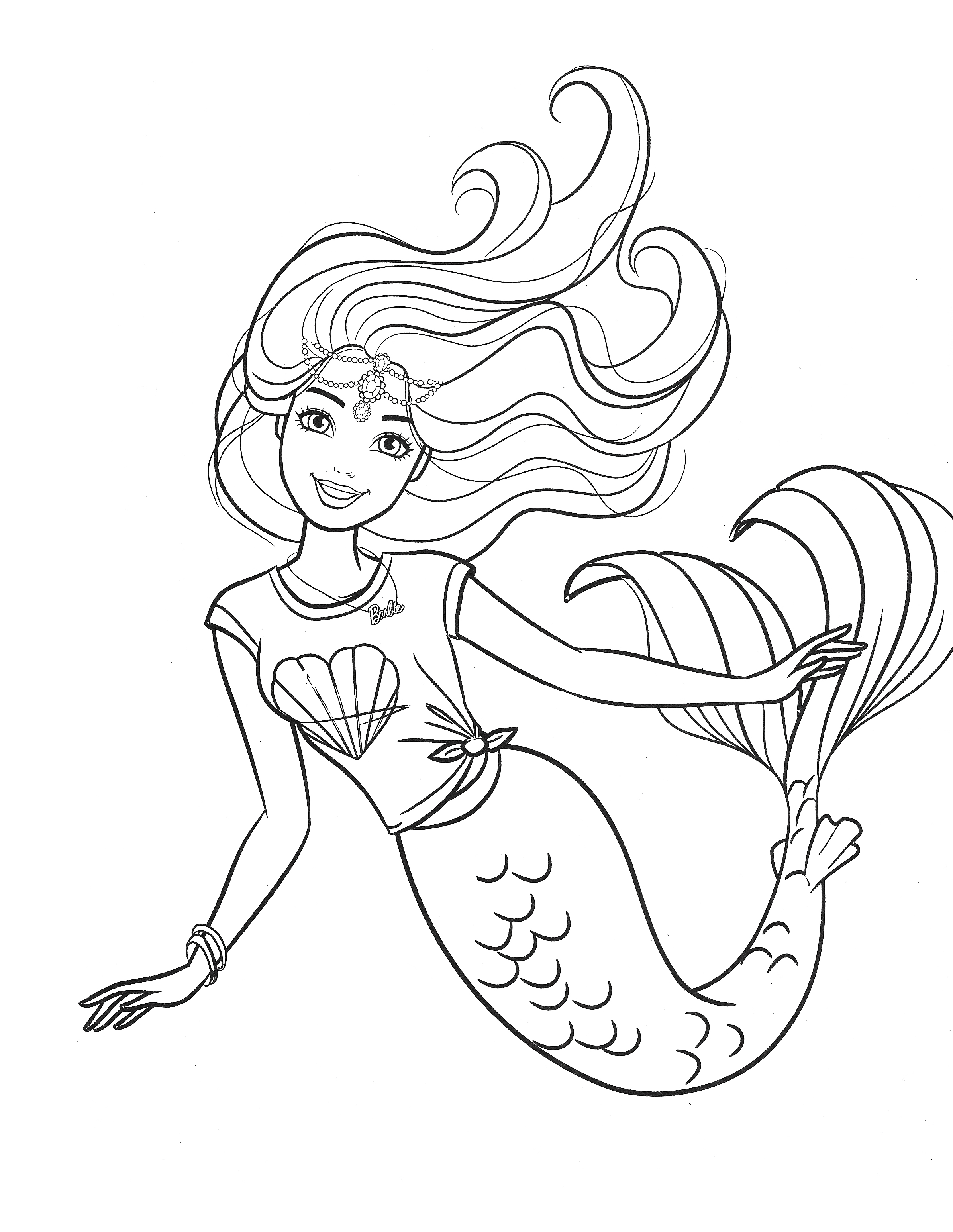 Mermaid Coloring Pages Free Printable 60