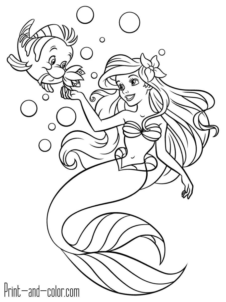 Mermaid Coloring Pages Free Printable 64
