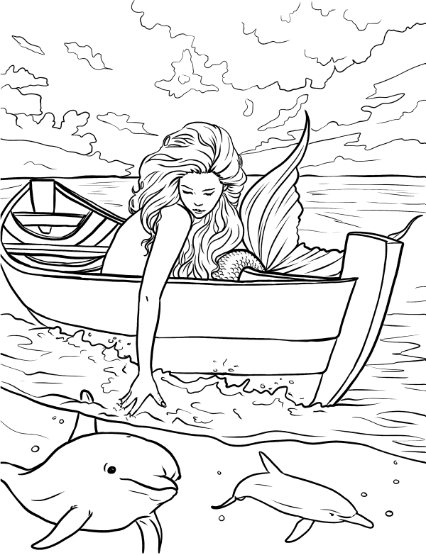 Mermaid Coloring Pages Free Printable 69