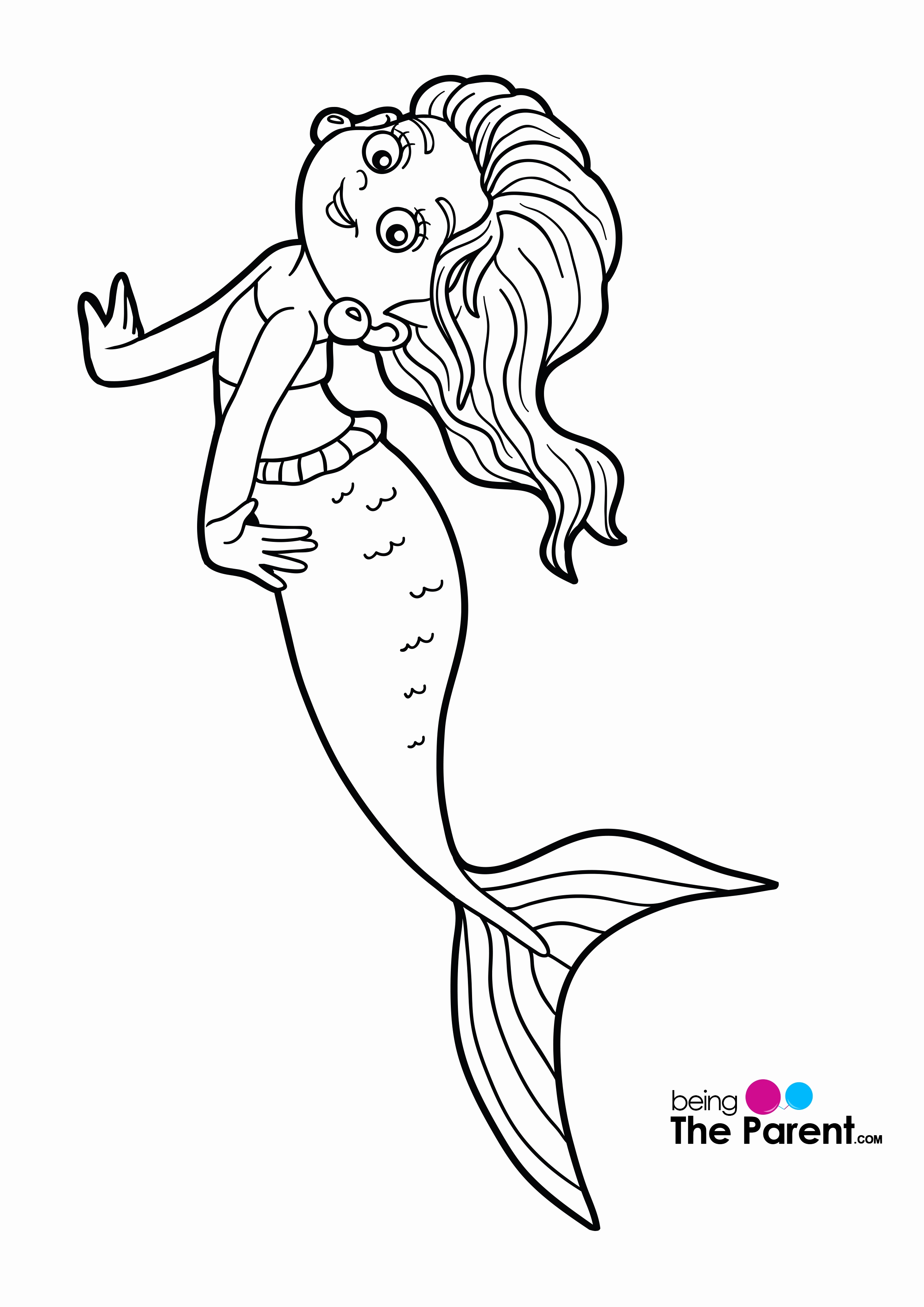 Mermaid Coloring Pages Free Printable 7