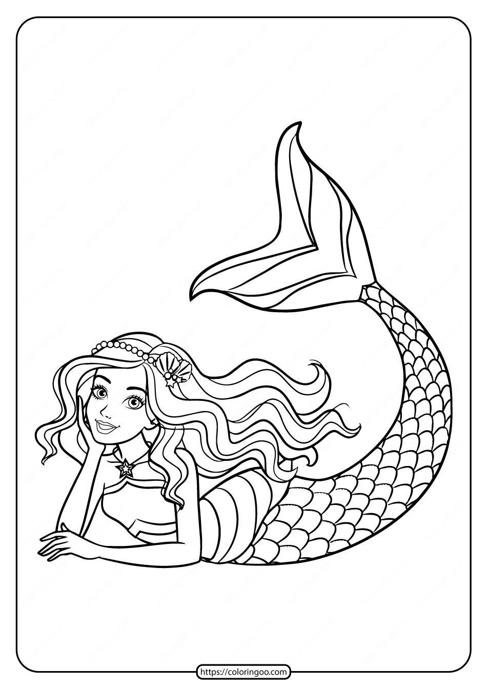 Mermaid Coloring Pages Free Printable 81