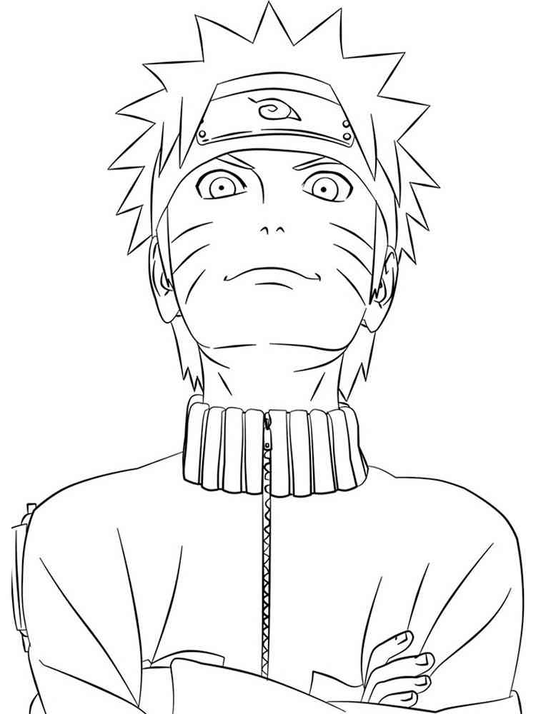 Naruto Chibi Characters Coloring Pages Printables 122