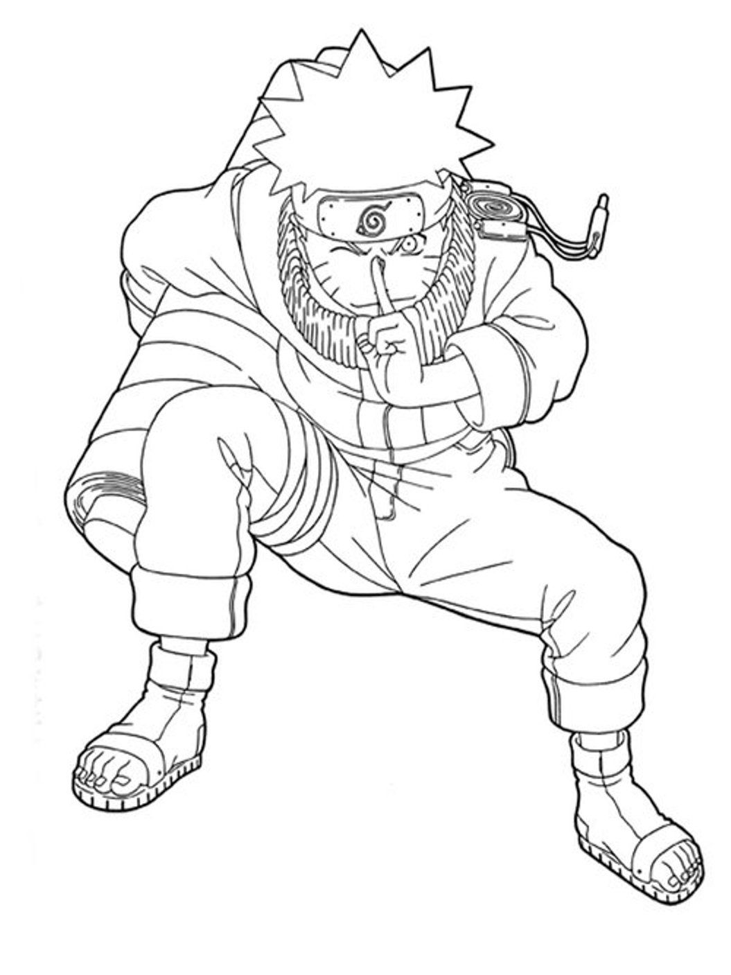 Naruto Chibi Characters Coloring Pages Printables 127