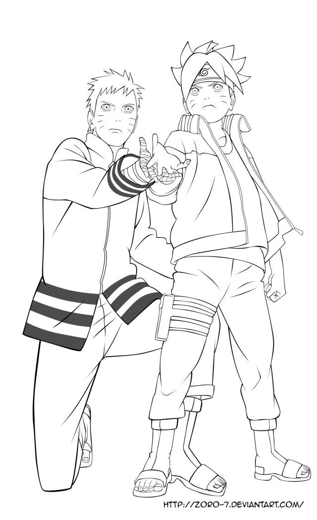 Naruto Chibi Characters Coloring Pages Printables 151