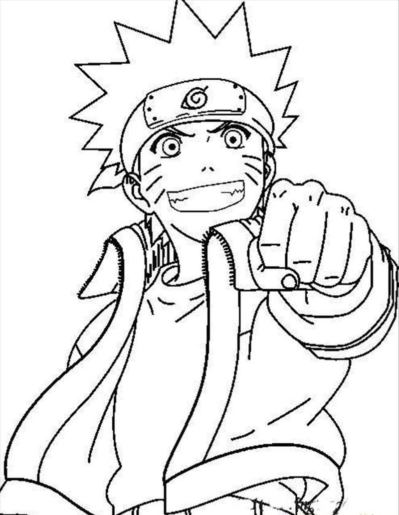 Naruto Chibi Characters Coloring Pages Printables 152