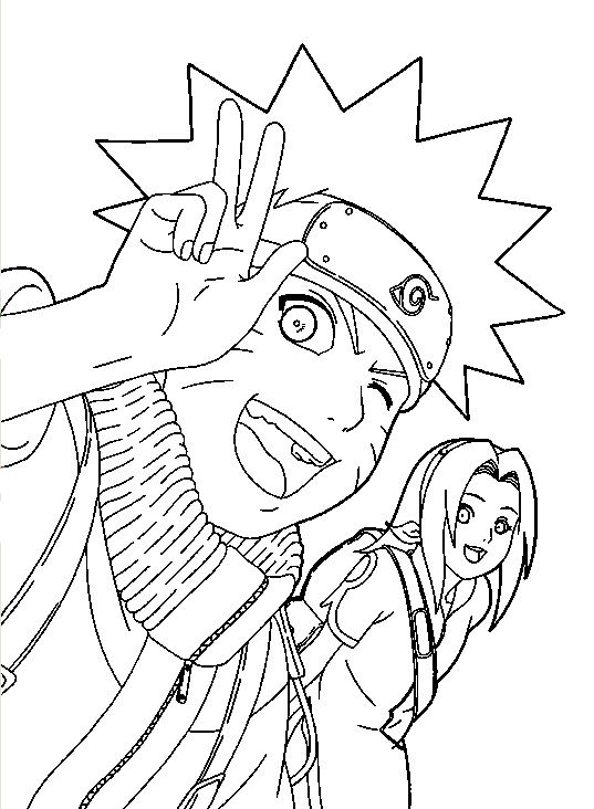 Naruto Chibi Characters Coloring Pages Printables 26