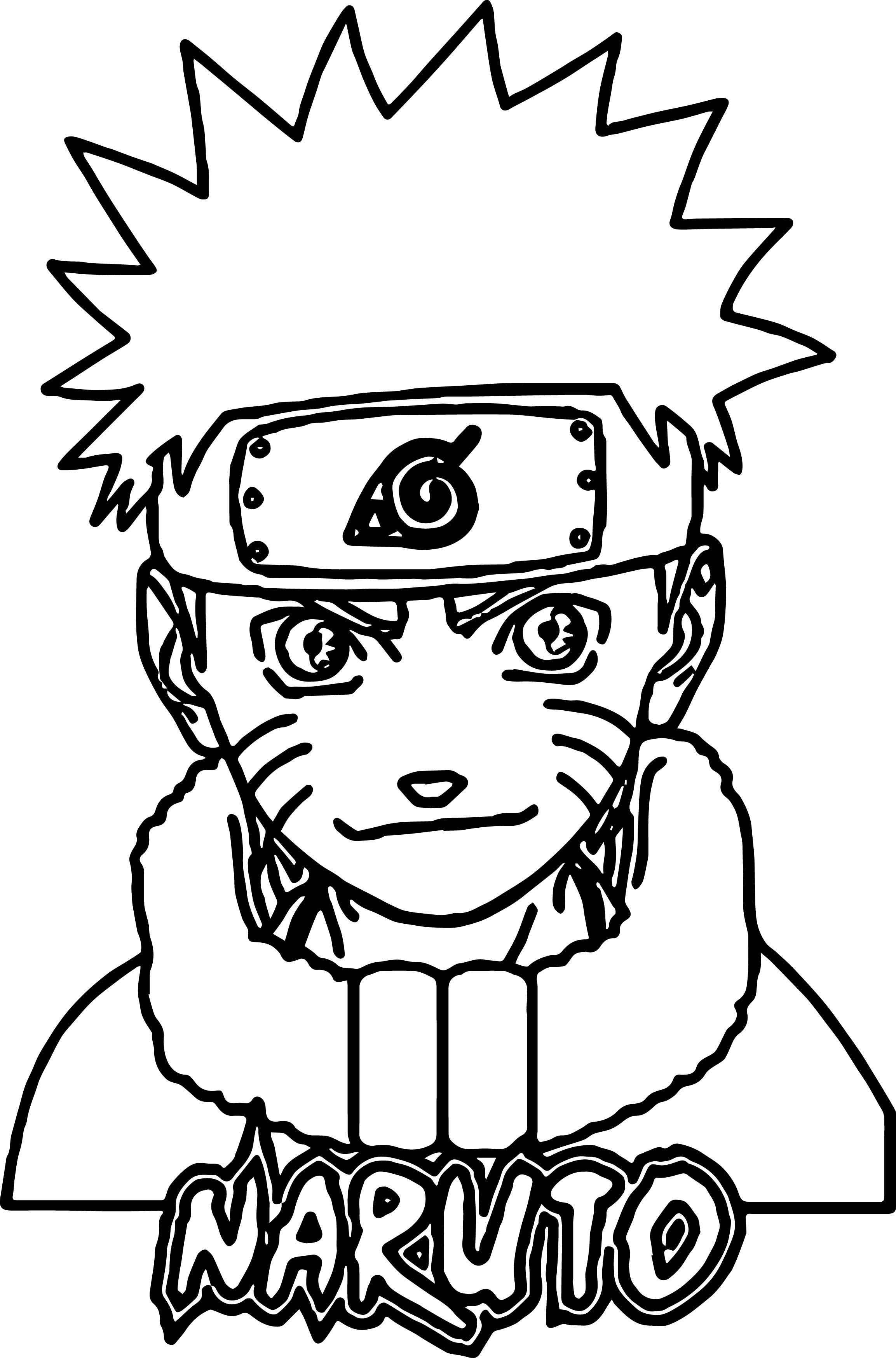 Naruto Chibi Characters Coloring Pages Printables 51