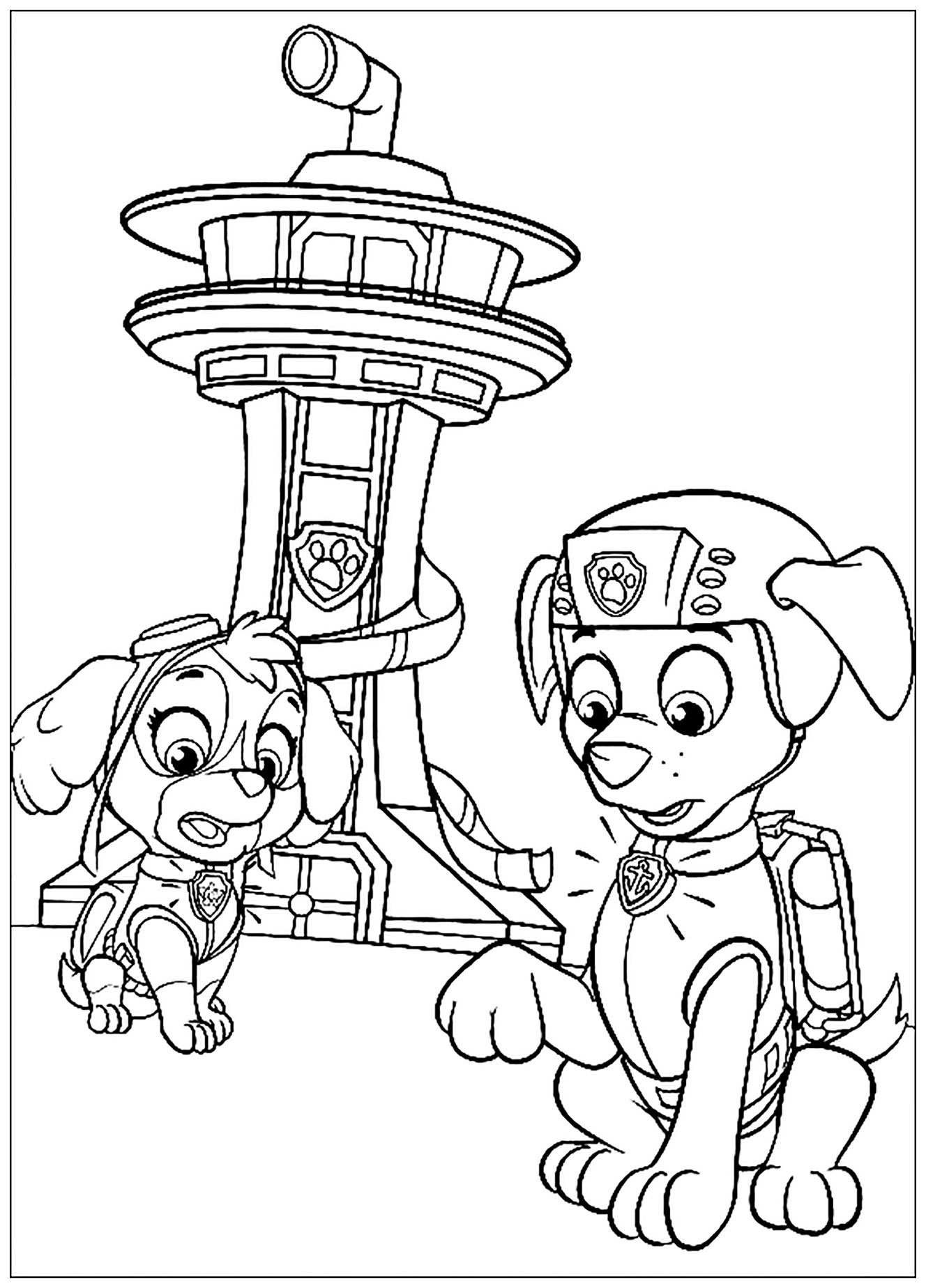 Paw Patrol Coloring Pages FREE Printable 103