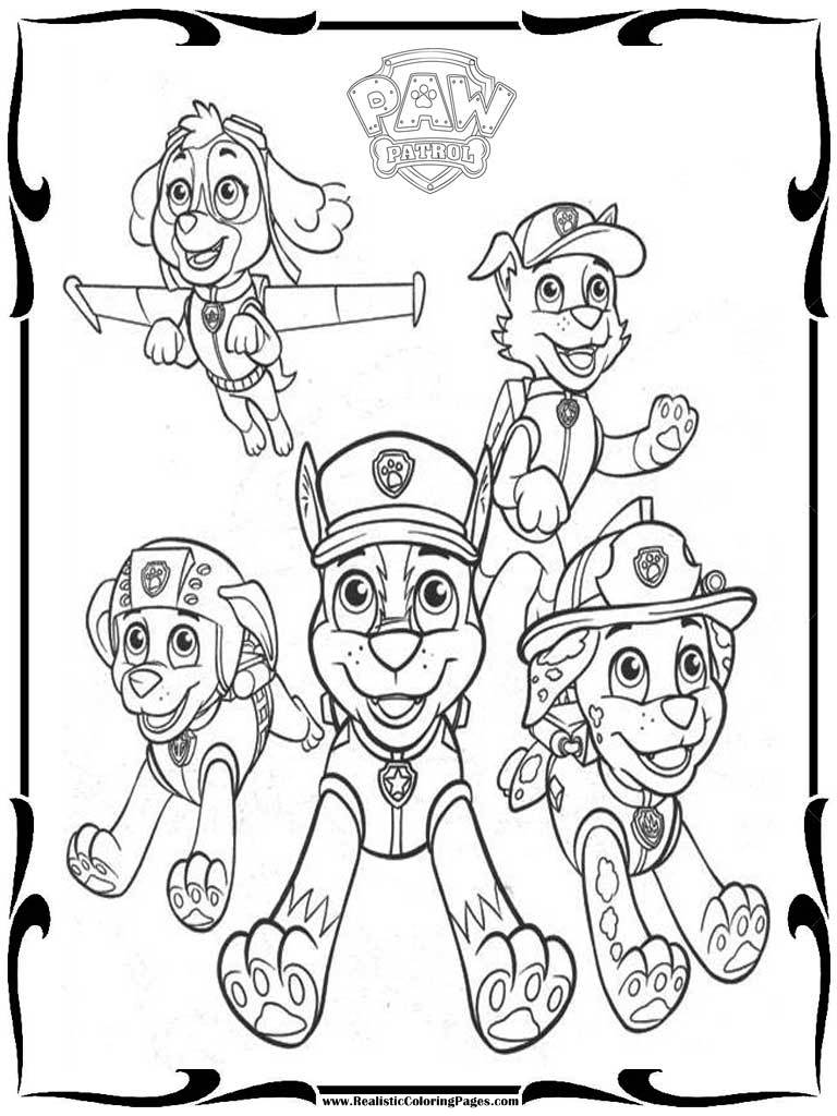 Paw Patrol Coloring Pages FREE Printable 118