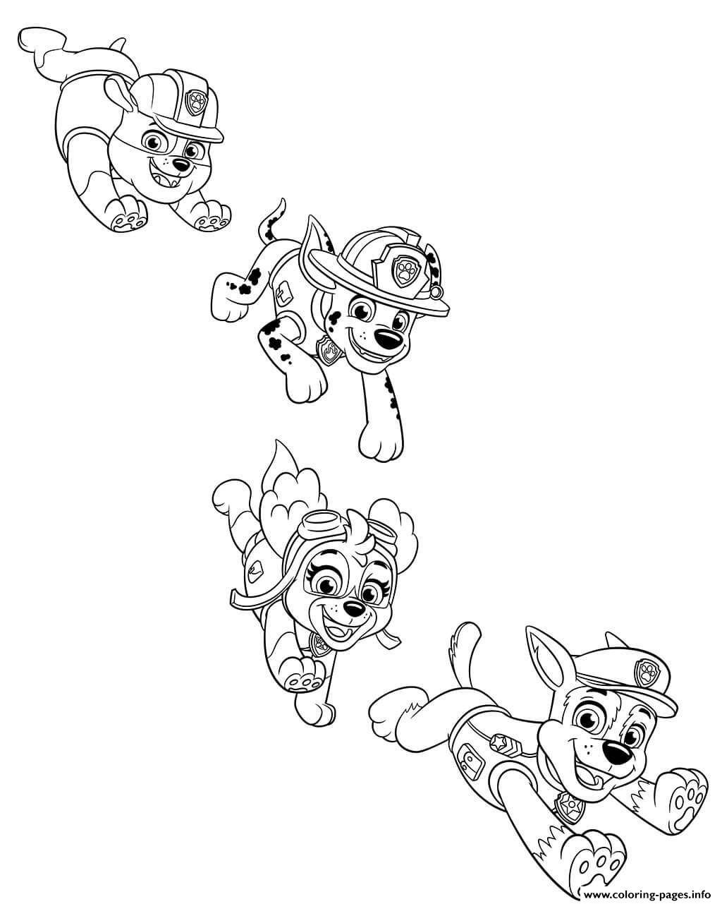 Paw Patrol Coloring Pages FREE Printable 12