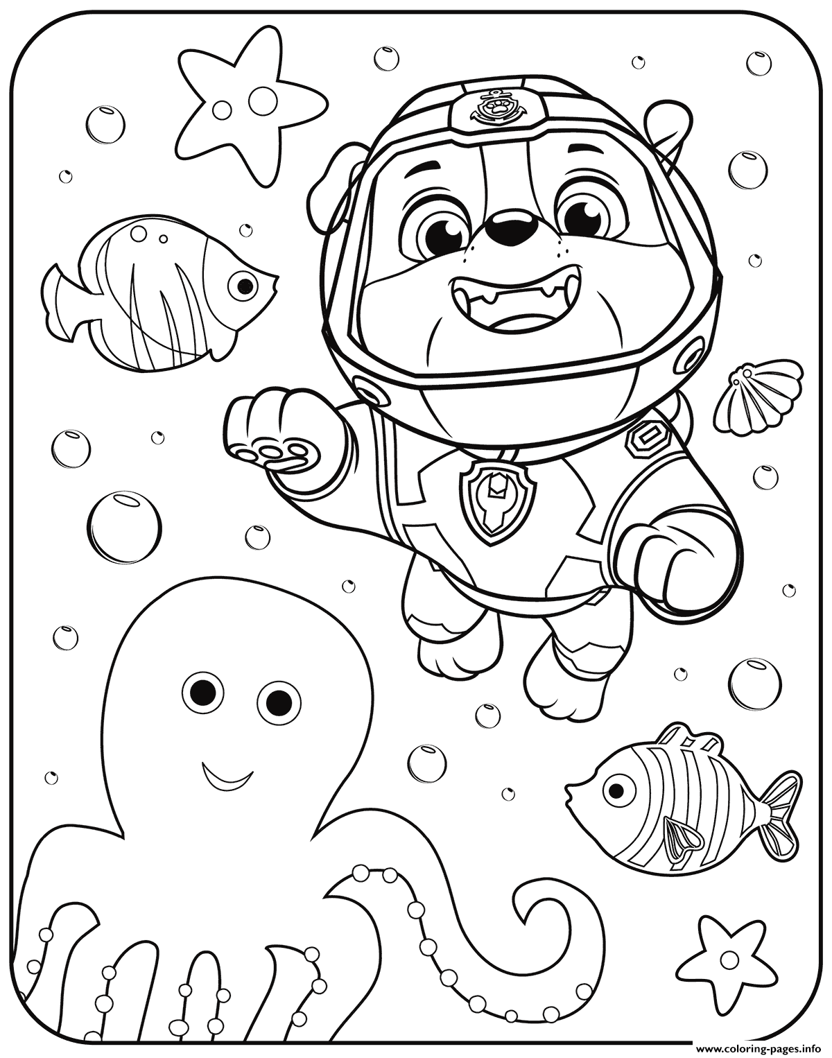 Paw Patrol Coloring Pages FREE Printable 123