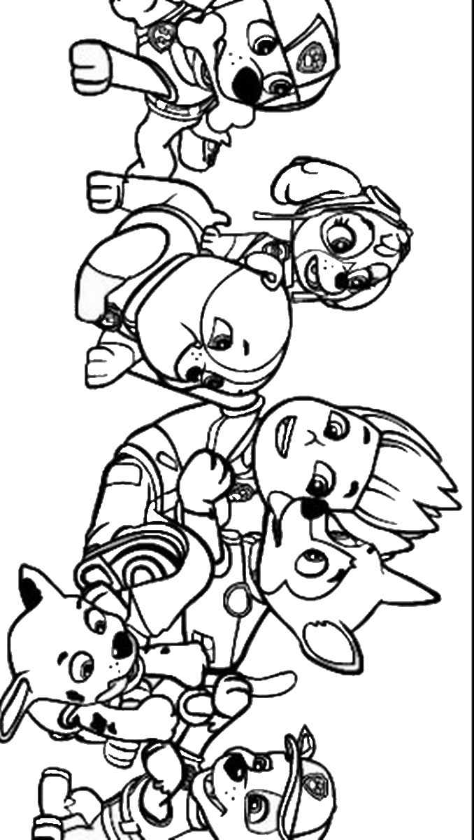 Paw Patrol Coloring Pages FREE Printable 125