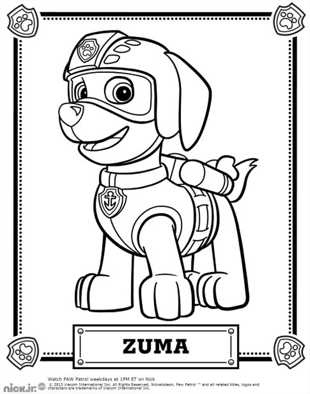 Paw Patrol Coloring Pages FREE Printable 139
