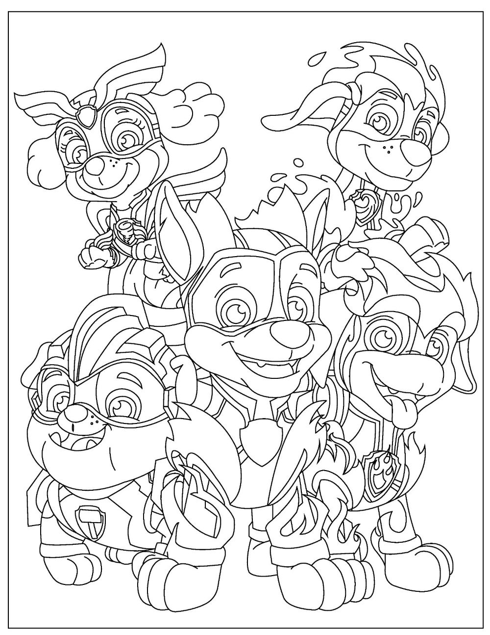 Paw Patrol Coloring Pages FREE Printable 45