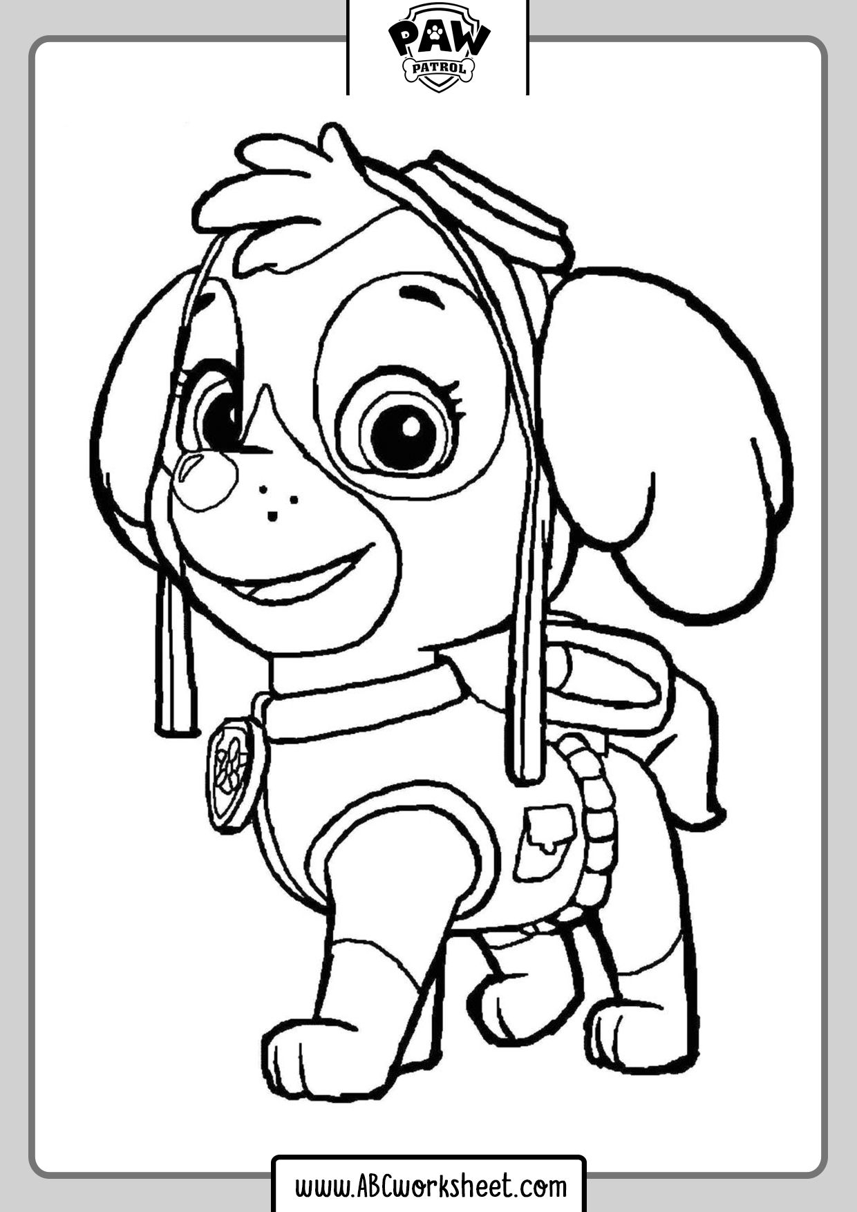 Paw Patrol Coloring Pages FREE Printable 50