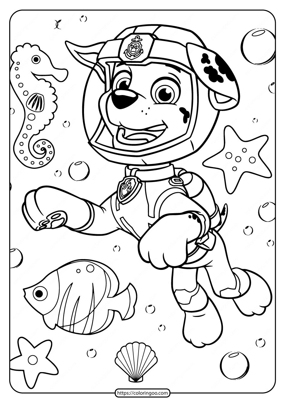 Paw Patrol Coloring Pages FREE Printable 52