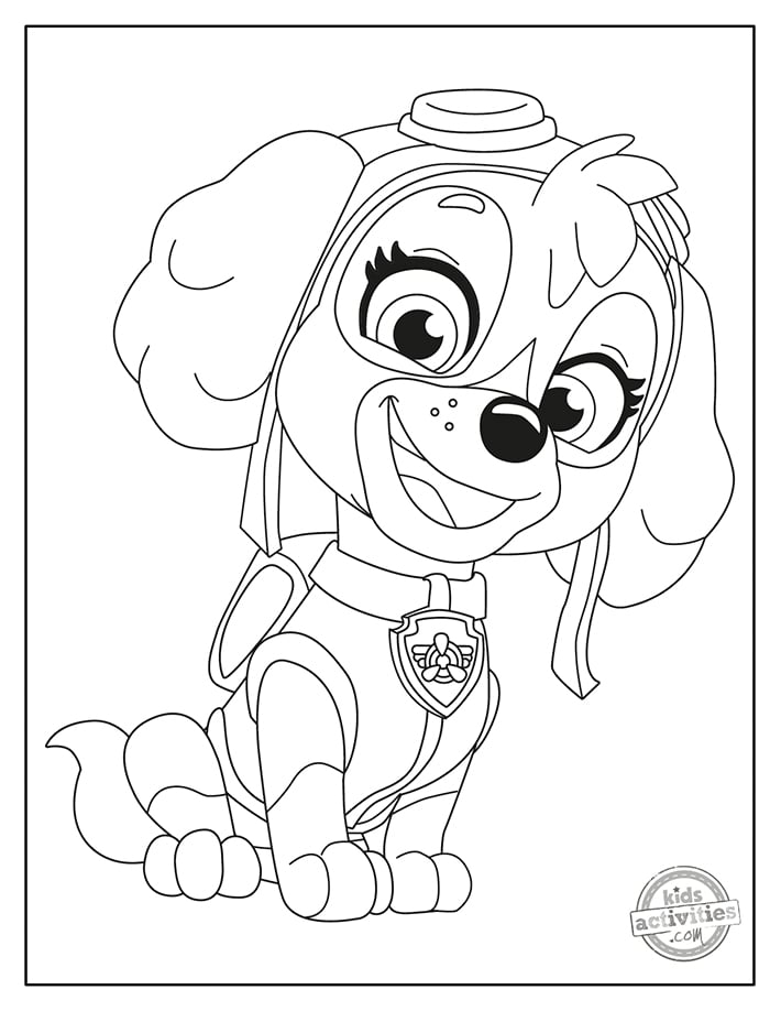 Paw Patrol Coloring Pages FREE Printable 64