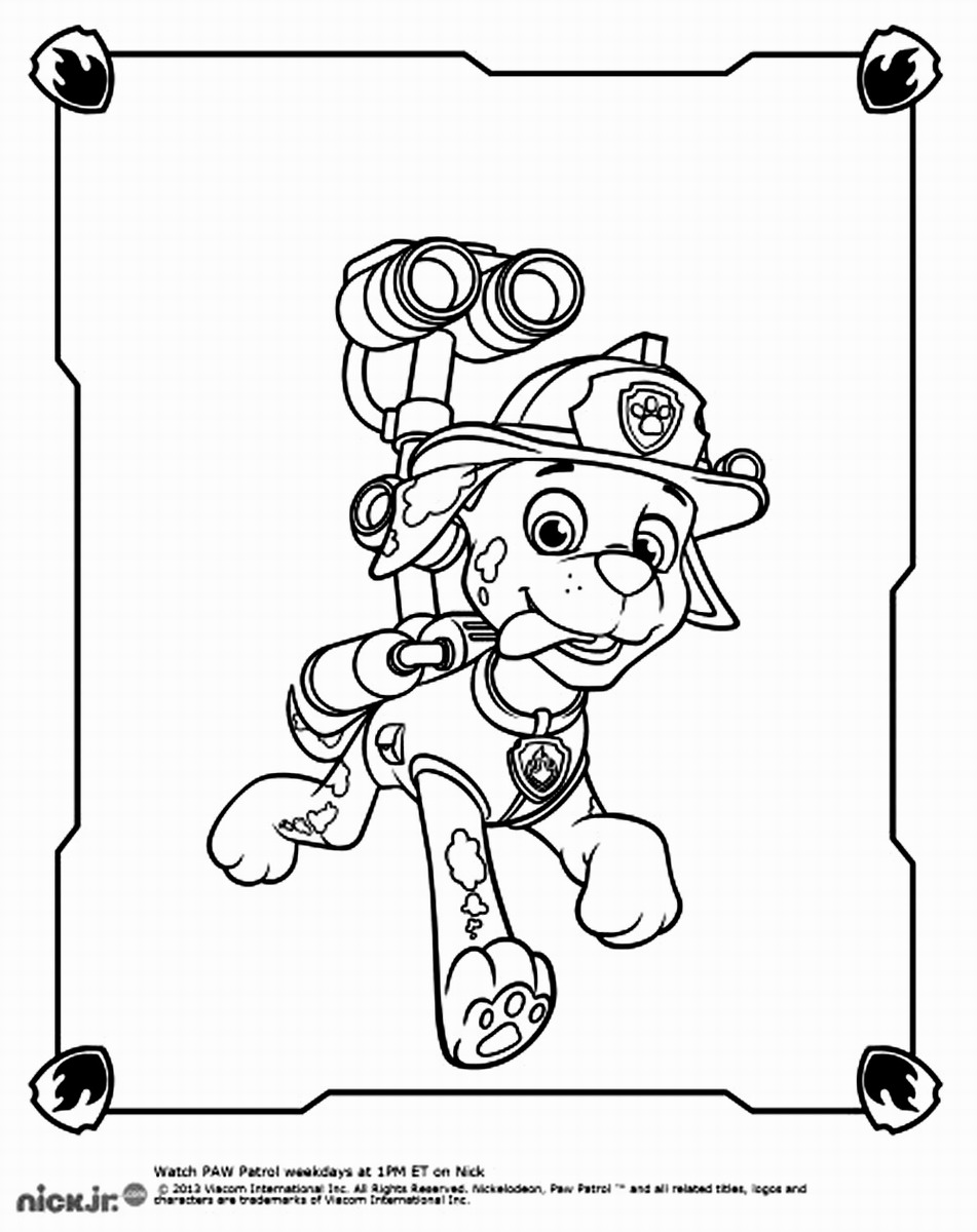 Paw Patrol Coloring Pages FREE Printable 80