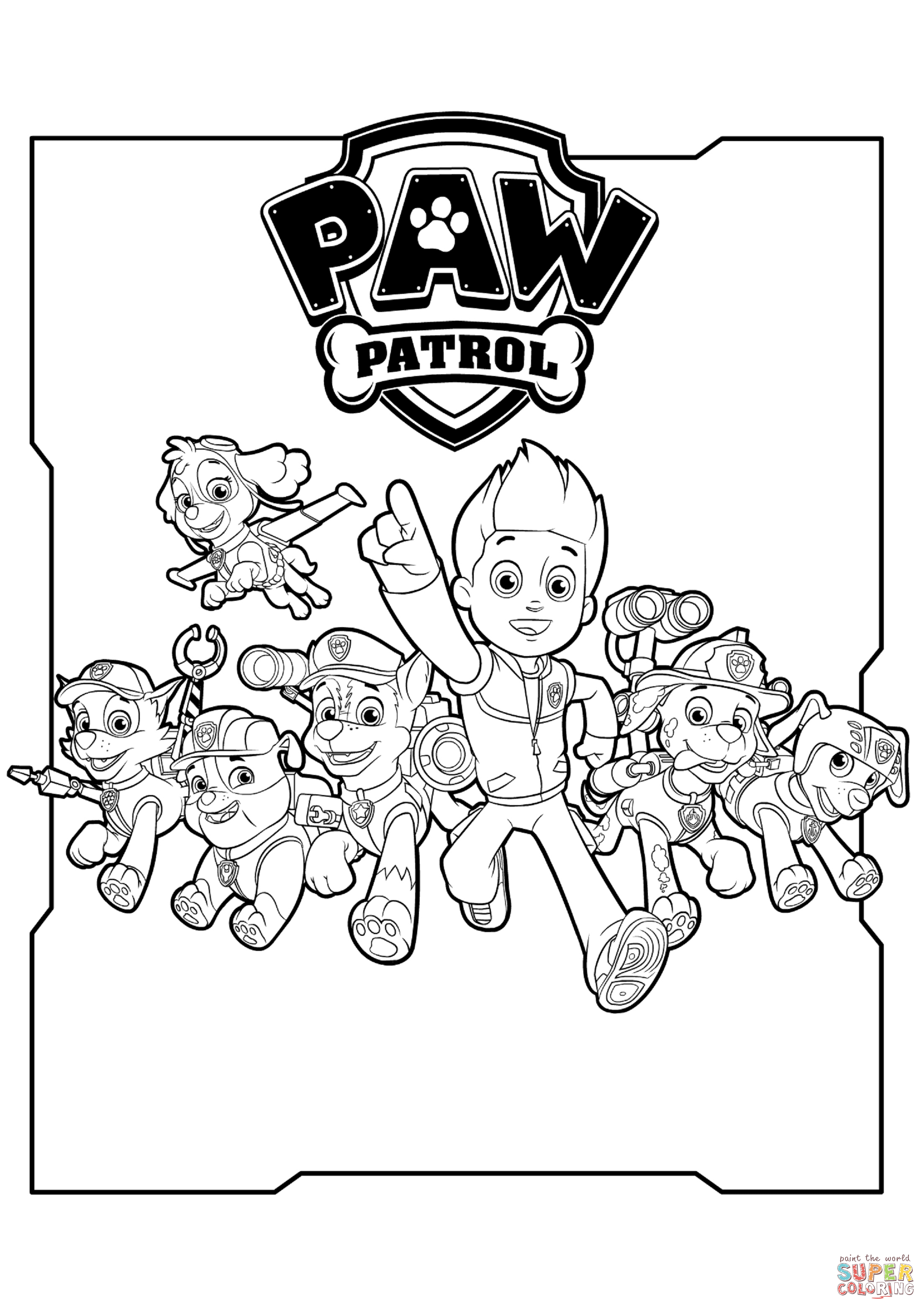 Paw Patrol Coloring Pages FREE Printable 84