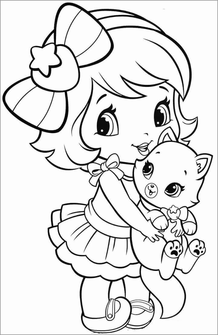 Pretty Girl coloring Pages Aesthetic 11