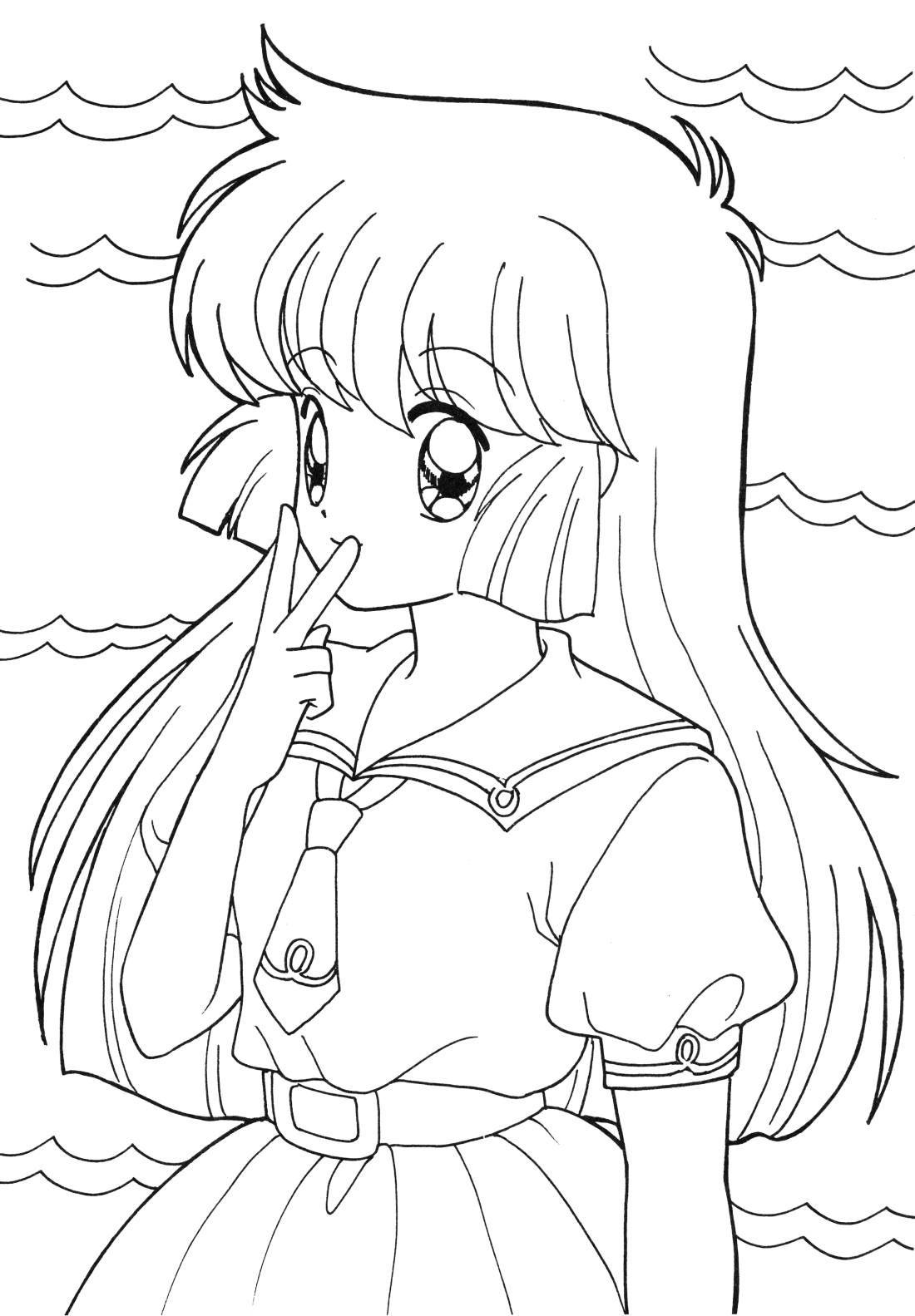 Pretty Girl coloring Pages Aesthetic 48