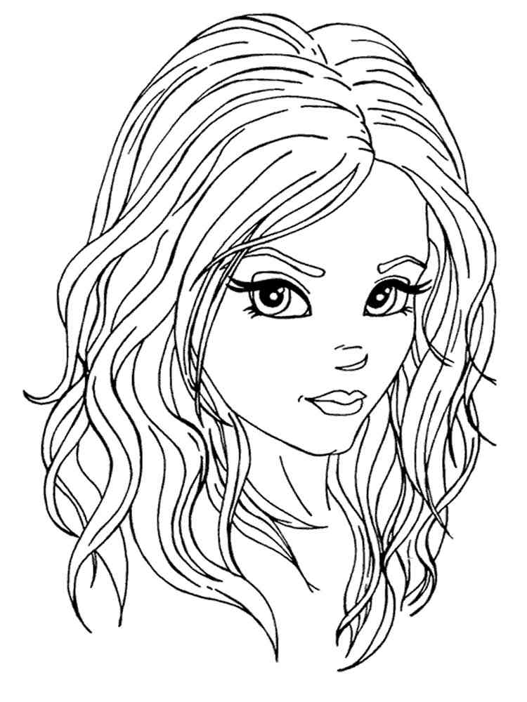 Pretty Girl coloring Pages Aesthetic 5