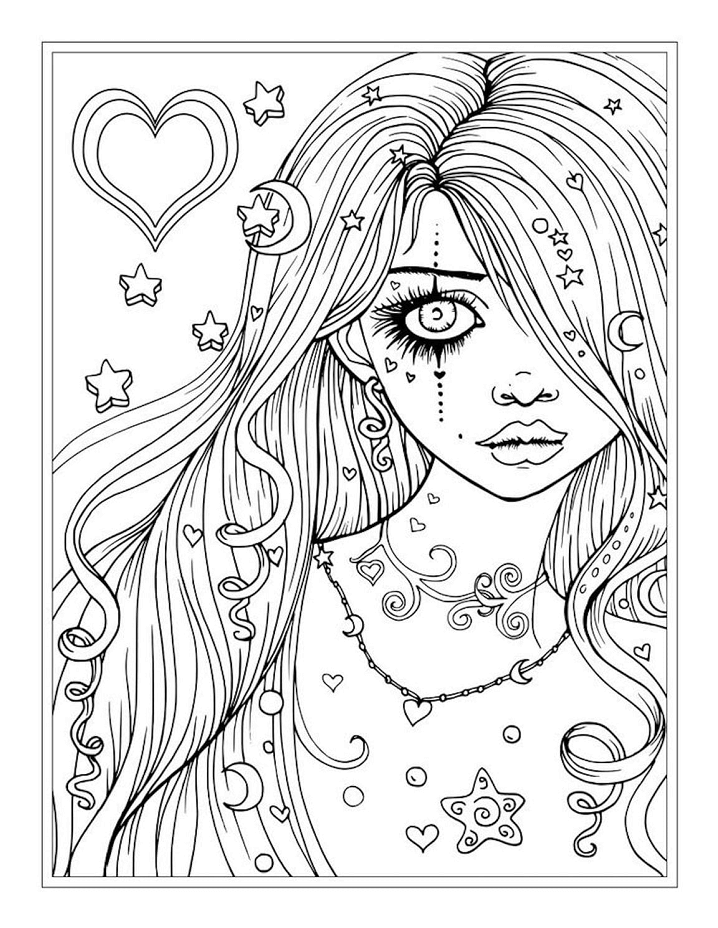 Pretty Girl coloring Pages Aesthetic 57