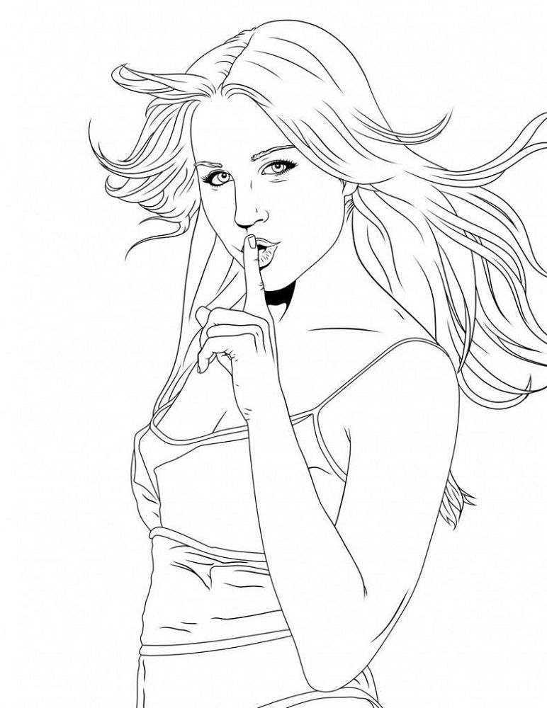 Pretty Girl coloring Pages Aesthetic 85