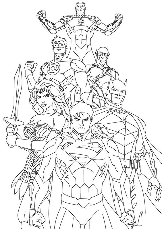 Super Hero Coloring Pages Free Printable 16