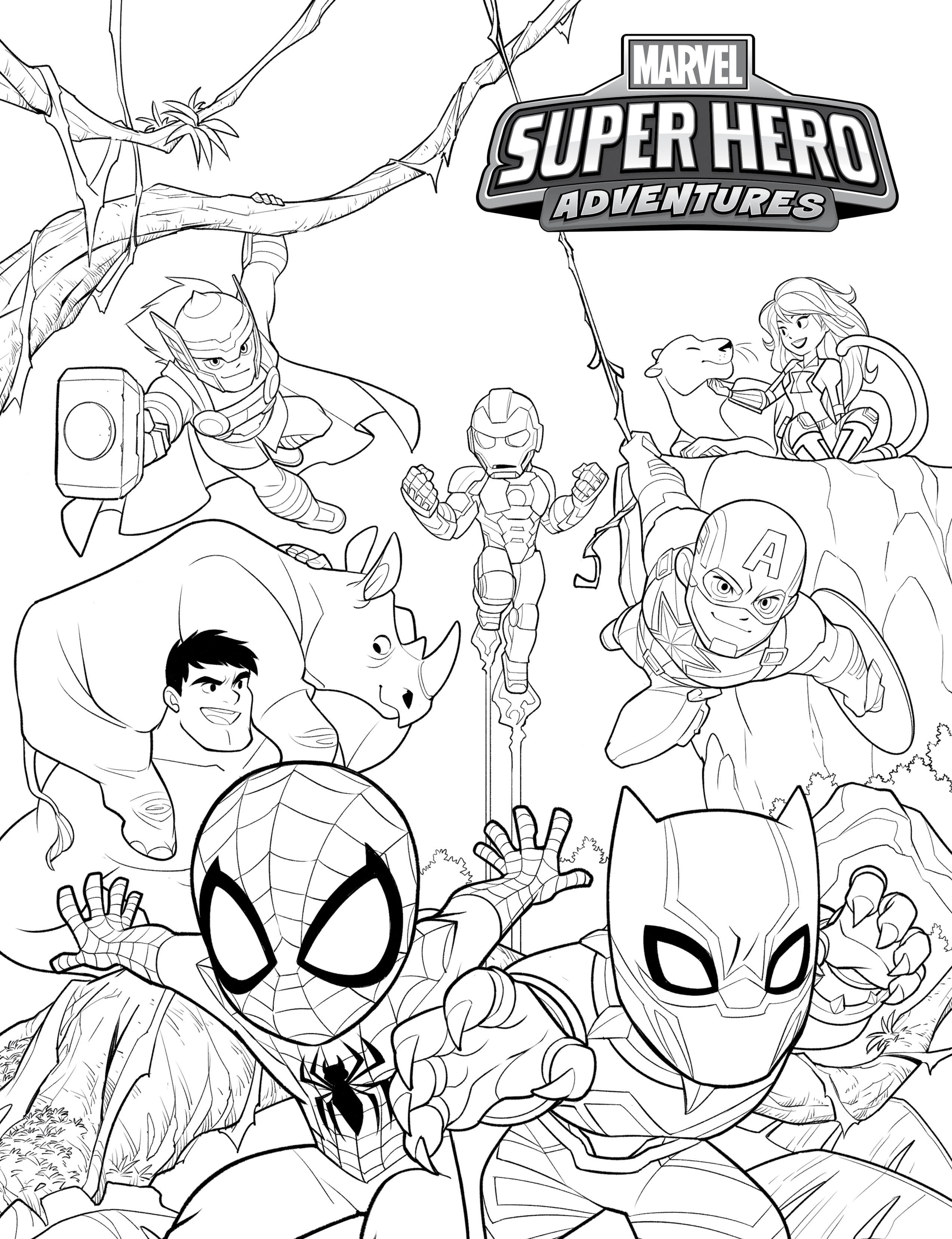 Super Hero Coloring Pages Free Printable 31